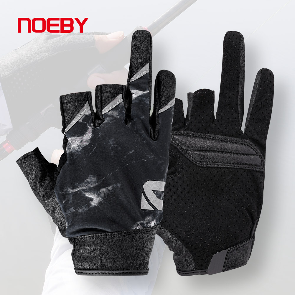 Fishing Boat Oar - Noeby Half Vinger Vissen Handschoenen UPF50