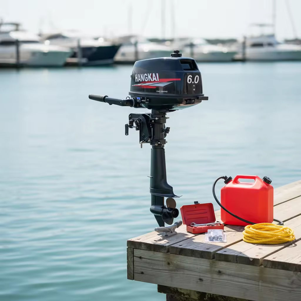 Fishing Boat Outboard Motor - Groothandel HANGKAI 6PK 2-takt 102CC buitenboordmotoren